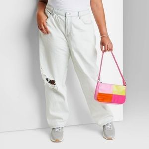 Women's High-Rise Straight Jeans size 18w - Wild Fable